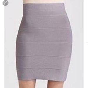 BCBG Max Azria Grey Bandage Skirt